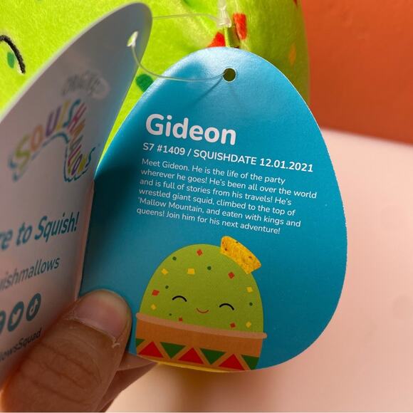 Squishmallow Gideon the Guacamole 7” - Picture 8 of 8